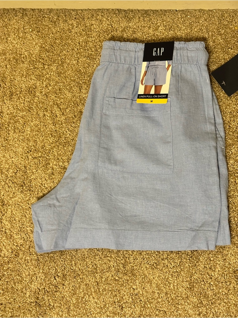 NWT GAP Light Blue Linen Shorts